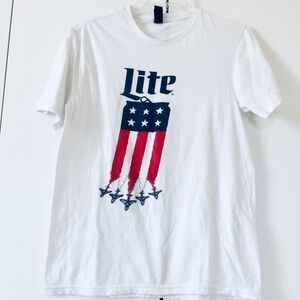 District Lite Print Graphic White Short Sleeve Tee